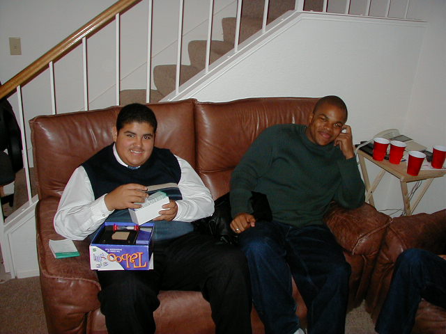 Bernie: Can eat these taboo cards?   Darian: I'm not with this guy....